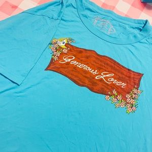 Big Bud Press Generous Lover blue T-Shirt Plus Size 5XL EUC